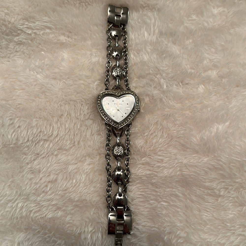 Fossil Heart Shaped Watch